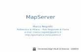MapServer - WordPress.com · 2012-01-04 · realizzazione del webGIS •Due modalità MapServer CGI generazione delle pagine HTML tramite chiamata al programma mapserv (directory