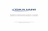 Modello di organizzazione, gestione e controllo - Giuliani · Giuliani richiede il rispetto delle prescrizioni dettate dal Decreto e dei principi etici adottati dalla Società, tramite