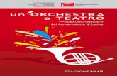un ORCHESTRA a TEATRO · 2019-08-05 · pianoforte e orchestra di Čajkovskij è pari a quella di po-che altre composizioni nel panorama musicale di tutti i tempi. Incisivo nella
