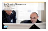 SAP Invoice Management by OpenText 8 maggio...SAP Invoice Management Gestione automatizzata delle fatture, dalla carta alla scrittura contabile Fattura Riconoscimento Collaborazione