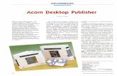 Acorn Desktop Publisher · su quello più generale di document, ovvero l'insieme dei frame comprensivi di tutti i singoli settaggi. Il testo, impor-tato come file ASCII o inserito