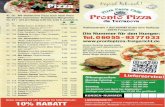 prontopizza-freigericht.de · Pronto Pizza da Terranova  Nach Wahl PenneA Oder SpaghettiA/ Oder GnocchiA, TagliatelleA'C, TortelliniA'C + 0,50 EUR Aufpreis