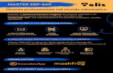 MASTER ERP-SAPteca.elis.org/d/mastererpsap.pdf · “L’elevata oﬀerta di lavoro su SAP e la diﬃcoltà ad entrare in società spe-cializzate senza una formazione mirata, mi hanno