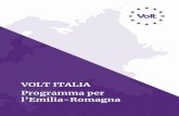 VOLT ITALIA Programma per l’Emilia-Romagna...Nel lungo periodo, Volt mira a far diventare l’Emilia-Romagna la prima regione a sperimentare una contrazione della superficie costruita