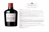 RUBESCO - Cantine Lungarotti Winery · 2020-02-04 · Colore: rosso rubino profondo con lievi riflessi violacei. Profumo: delicato e di buona intensità, elegante complessità con