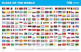 flags of the world… · Afghanistan 61% Albania Algeria Benin Bolivia Botswana Burkina Faso Cambodia Brunei Canada The Central African Republic Bhutan Bosnia & Herzegovina Brazil