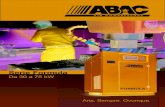 Attenzione. Fiducia. Eﬃ cienza....vantaggi ABAC Il nostro valore nel brand Fin dal 1980, ABAC offre il giusto mix di essibilità ed esperienza per il mercato industriale, professionale
