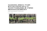 GUIDELINES FOR ECOLOGICALLY SUSTAINABLE FIRE MANAGEMENT · support ecologically sustainable fire management. These predictive guidelines identify an appropriate range of fire intervals