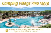 CCamping Village Pino Mareamping Village Pino Mare · a due passi dalla spiaggia, il Camping Village Pino Mare vi attende per una vacanza indimenticabile, creata solo per voi. Un’oasi