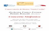 Concerto Sinfonico - SIAMS · Note di sala Čajkovskij: Romeo e Giulietta L’ouverture-fantasia Romeo e Giulietta nacque dalla frequentazione dell’autore con il compositore Milij