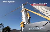 Hup 40-30 - Manitowoc Cranes/media/Files/MTW...m di lunghezza da ripiegata e 3,9 m di altezza massima per un facile trasporto. Il design compatto non prevede l’utilizzo di elementi