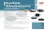 EkoTek EkoSecure...Ripetitori radio EkoTek: standard e con chiamata I ripetitori EkoTek formano automaticamente la rete radio a maglie per le comunicazioni tra i componenti del sistema.
