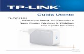 TL-WR710N Adattatore Smart TV / Decoder e Nano Router ...EU_User_Guide_IT.pdf · interferenze radio, nel qual caso l'utente è tenuto a prendere misure adeguate. Restrizioni nazionali