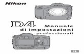 Manuale di impostazioni · 2012-08-23 · 5 Miglioramento della risposta della fotocamera A Impostazioni personalizzate a1 Selezione della priorità AF-C > Scatto: la fotocamera dà