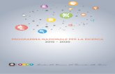 PROGRAMMA NAZIONALE PER LA RICERCA 2015 – 2020 · 2016-05-02 · 8 turale per la ricerca e l’innovazione: in tale àmbito, i Cluster Tecnologici Nazionali, costituiti coerentemente