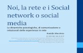 Noi,la!reteeiSocial! networkosocial media · 2018-03-05 · Noi,la!reteeiSocial! networkosocial media Ledinamichepsicologiche,dicomunicazionee# relazionalidelleesperienzeinrete Rodolfo&Marchisio&