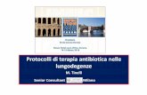 Protocolli di terapia antibiotica nelle lungodegenze · ISTAT 2016 Posti letto per tipologia di presidi e ripartizione geografica (tassi per 1000 residenti) In Italia 12.671 presidi