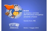 Le norme a servizio dell’efficienza energetica: presente e futuro · 2018-05-16 · X La Federazione Italiana per l’uso Razionale dell’Energia è un’associazione tecnico-scientifica