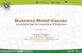 Business Model Canvas - Unical · 2015-05-11 · Business Model Canvas strumenti per la creazione d'impresa 06 maggio 2015 Saverino Verteramo Ricercatore DIMEG Docente di “Gestione