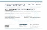 MANAGEMENT SYSTEM CERTIFICATE · 2018-11-27 · Luogo e Data/Place and date: Vimercate (MB), 31 luglio 2018 Per l'Organismo di Certificazione/ For the Certification Body DNV GL –