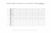Farewell's Song (La Canzone dell'Addio) - Fabio ... bf44 n l l l l l 2 Flauti (2) Oboi (2) Clarinetti Bb (2) Fagotti (2) Corni F (4) Trombe Bb (2) Tromboni (3) Tuba Arpa Violino I.