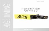 Fotofinish OPTIc3 - ALGE-TIMING · 2018-10-19 · 12.11 Integrazione tempi transponder ... 14.1.3 Offset tra fotofinish e IDCam ... grate di upgrade si ha una velocità di scansione