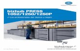 bizhub PRESS 1052 sp - Fixsell del Norteen forma para aumentar la resolución de impresión. Este ... Y como la fijación no lleva silicona, el resultado es un brillo de apariencia
