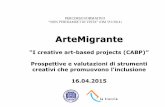 Prospettive e valutazioni di strumenti creativi che ...ArteMigrante “I creative art-based projects (CABP)” Prospettive e valutazioni di strumenti creativi che promuovono l'inclusione