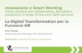 La Digital Transformation per la Funzione HR · 2017-03-31 · Elena Vaciago Associate Research Manager, The Innovation Group 28 Marzo 2017 - Microsoft, Via Avignone 10, EUR Roma