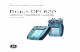 Druck DPI 620...[IT] Italiano - K0449 Panoramica v Edizione 1 Panoramica Il calibratore modulare avanzato (AMC) fa parte di una serie di moduli portatili che si assemblano rapidamente
