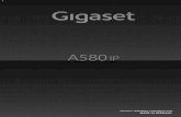 Gigaset A580 IP / ITA / A31008-xxxx-xxxx-x-xxxx / …gse.gigaset.com/fileadmin/legacy-assets/A31008-M2013-K...Pag. 33) 4 Tasto messaggi (£ Pag. 66) Accede alla lista delle chiamate