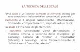 LA TECNICA DELLE SCALE - Tor Vergata · 2011-04-11 · La Scala di Thurstone (1928 presume che, per ogni item, esista una capacità discriminatoria che varia da soggetto a soggetto