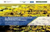 IL BIOMONITORAGGIO AMBIENTALE TRAMITE LICHENI · 2017-07-31 · 5 INTRODUZIONE Il biomonitoraggio ambientale tramite licheni Secondo la legislazione italiana, l’inquinamento at