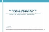 NORME SPORTIVE ANTIDOPINGInternazionale contro il doping nello sport adottata nella Conferenza generale dell’UNESCO ed in applicazione del Codice Mondiale Antidoping (Codice WADA)