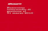 Resoconto intermedio di gestione al 31 marzo 2010...Resoconto intermedio di gestione al 31 marzo 2010 Gruppo Telecom Italia 5 Indebitamento finanziario netto rettificato: al 31 marzo