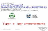 Super e Iper ammortamento - AISISA...1 Industria 4.0 Super e Iper ammortamento Claudio Sabbatini Milano, 26 ottobre 2017 Giornata di Studio Internet of Things IoT. NUOVE OPPORTUNITÁ