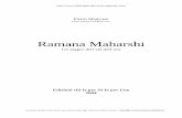 Ramana Maharshi - Il Sito di Gianfranco Bertagni · 2014-09-10 · Ramana Maharshi Ramana viene detto «tracciatore di sentieri». La Ghita dice che l’umanità non viene mai lasciata