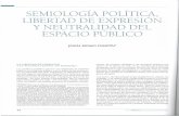 SEMI O LOGIA POLITICA, / LIBERTAD DE EXPRESION Y …ridao.cat/wp-content/uploads/2019/10/ART-EL-CRONISTA-SE... · 2019-10-25 · SEMI O LOGIA / POLITICA, / LIBERTAD DE EXPRESION