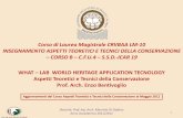Corso di Laurea Magistrale CRVBAA LM -10 INSEGNAMENTO ...€¦ · Le Convenzioni - Le Dichiarazioni-Le Carte Internazionali per la conservazione ed il restauro dal 1931 ad oggi I