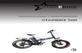 STARBIKE 500 - StarEBike · Manuale d’uso e Manutenzione - StarBike 500 Pubblicazione originale: 03/2018 Le informazioni riportate nella presente pubblicazione sono passibili di