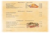 Aperitivi Aperitif - Ristorante Girasole MünchenRistorante+Pizzeri… · Pasta – Nudelgerichte extra Parmesan € 1,50 Spaghetti Aglio, Olio e Peperoncino € 6,50 mit Knoblauch,