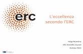 L'eccellenza secondo l'ERC · Proof-of-Concept Per avvicinare la ricerca di base all’innovazione Fino a €150.000 per grant Opportunità di finanziamento dell'ERC Consolidator