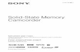 Solid-State Memory Camcorder · Slot/indicatore scheda di memoria SxS B (25) 16.Pulsante EJECT Premere una volta per fare fuoriuscire il pulsante EJECT. Premere nuovamente per rimuovere