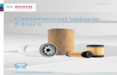 Filtri veicoli commerciali...Betriebskosten zu senken. Bosch diesel ﬁlters pro-tect the injection system of commercial vehicles. They reliably separate particles and water from fuel