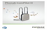 Phonak ComPilot II · 2020-05-08 · 3 4.9 Utilizzo del microfono telefonico esterno 23 4.10 Utilizzo del rivestimento protettivo in silicone 24 5. Streaming audio 26 5.1 Streaming