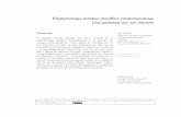 Epistemología artístico-científica contemporánea: Una ...vip.ucaldas.edu.co/kepes/downloads/Revista13_5.pdf · en sus procesos creativos, como el material tecnológico en las