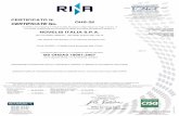 CERTIFICATO N. OHS-26 CERTIFICATE No. NOVELIS ITALIA S.P.A. · BS OHSAS 18001:2007 MANUFACTURE OF CONTINUOUS CASTING ALUMINIUM COILS, COLD-ROLLED COILS AND STRIPS PRODUZIONE DI NASTRI