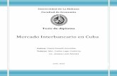 Mercado Interbancario en Cuba - Banco Central de Cuba€¦ · El Capítulo 1: Aspectos teóricos del Mercado Interbancario. Experiencia internacional, se propone definir aspectos