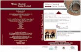 Milano Classical Guitar Festival a Edizione | 2017...Milano Classical Guitar Festival seguici su 22 Settembre ore 21:00 Milano - Palazzina Liberty - Largo Marinai d’Italia, 1 Concerto