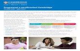 Programmi e certificazioni Cambridge Guida per i genitori · 2017-12-13 · Al termine delle fasi Cambridge Secondary 2 e Cambridge Advanced, vostro figlio può ottenere certificazioni